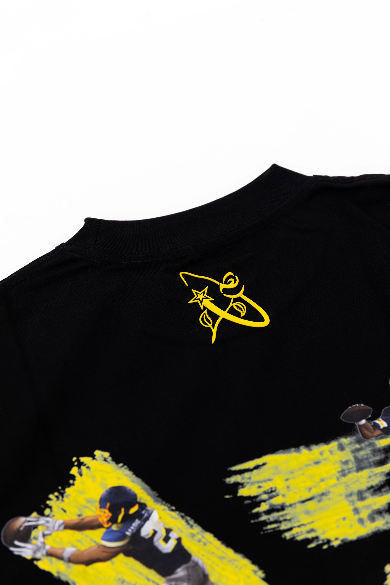 T-shirt icône de sport jaune