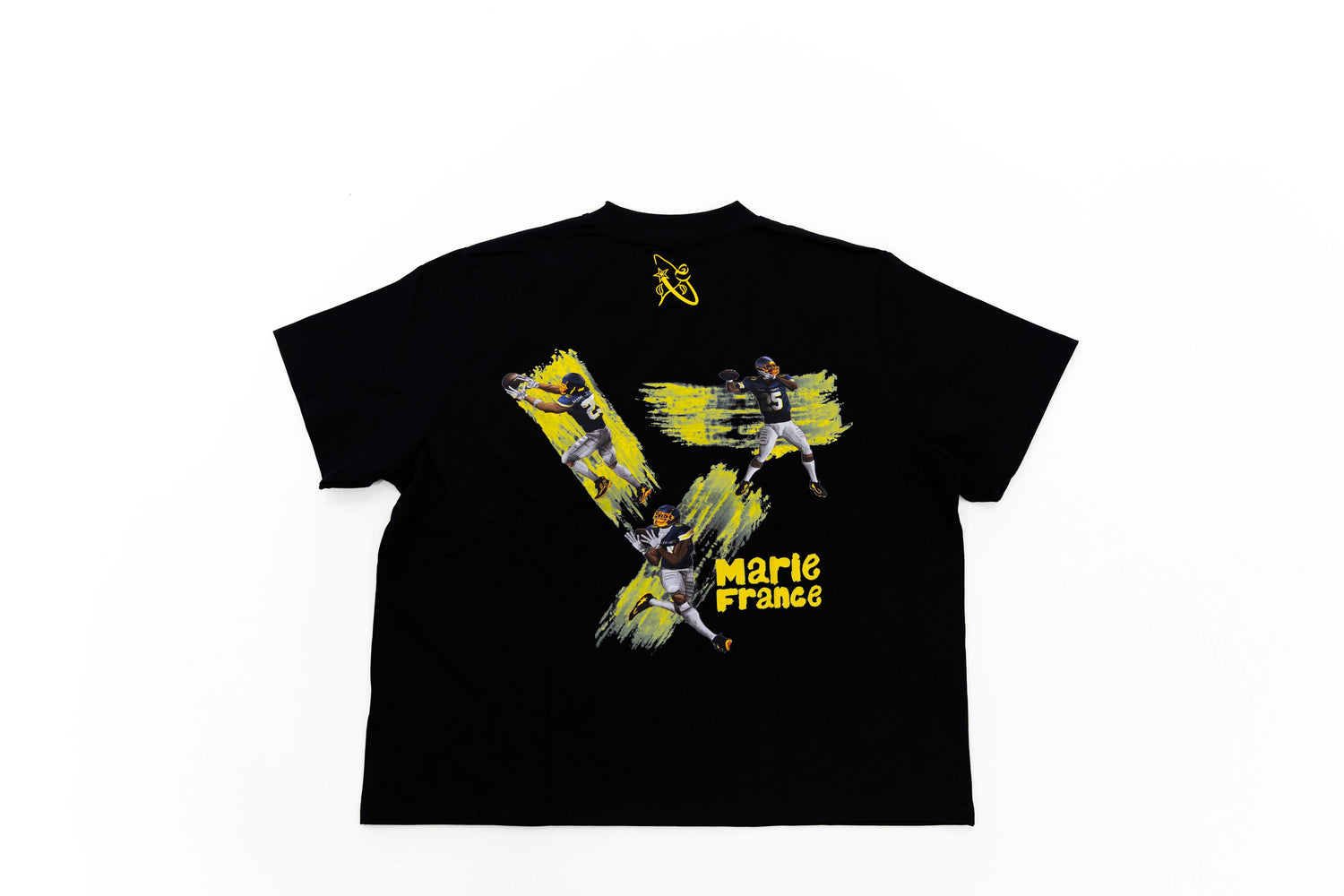 T-shirt icône de sport jaune