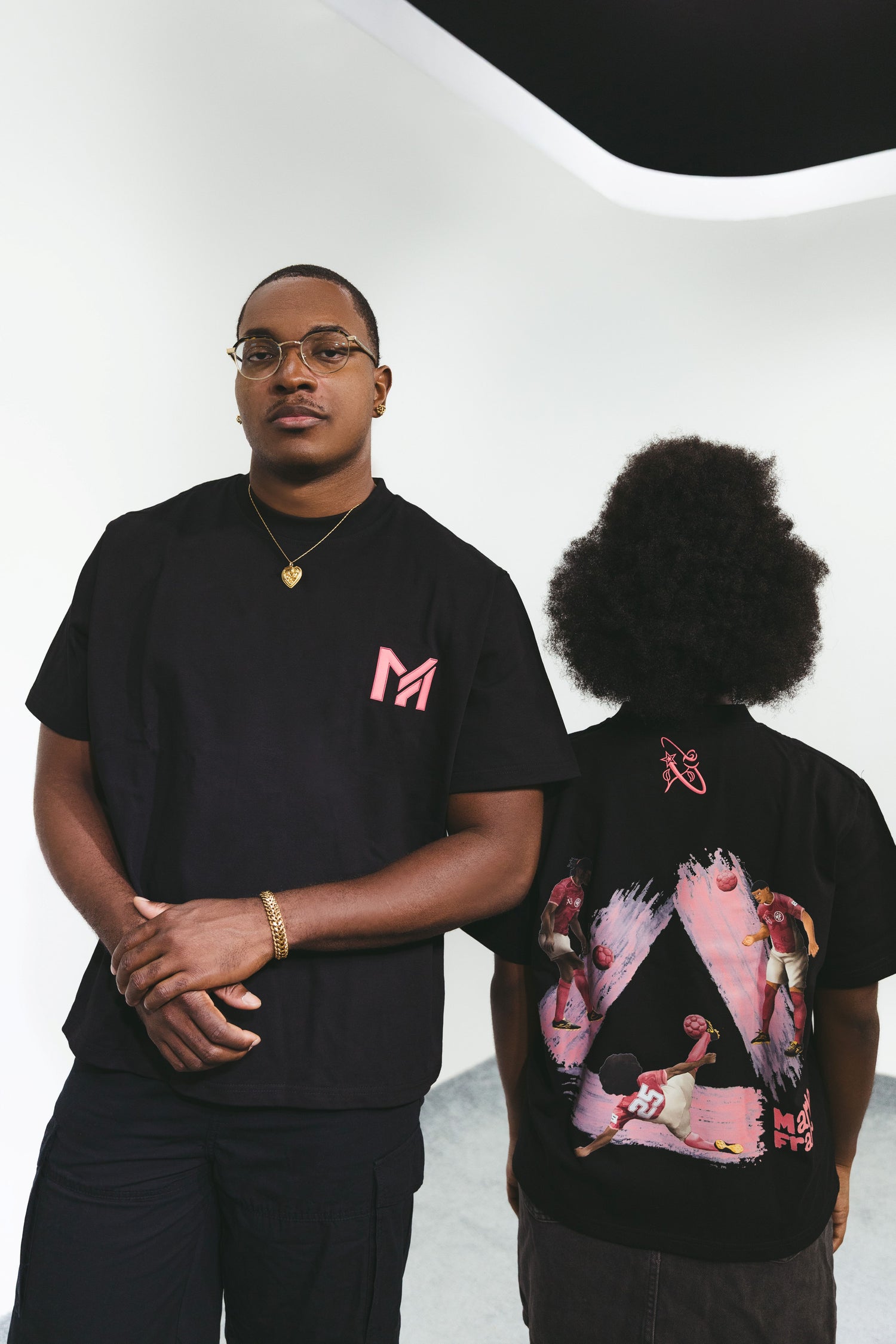 T-shirt icône de sport rose