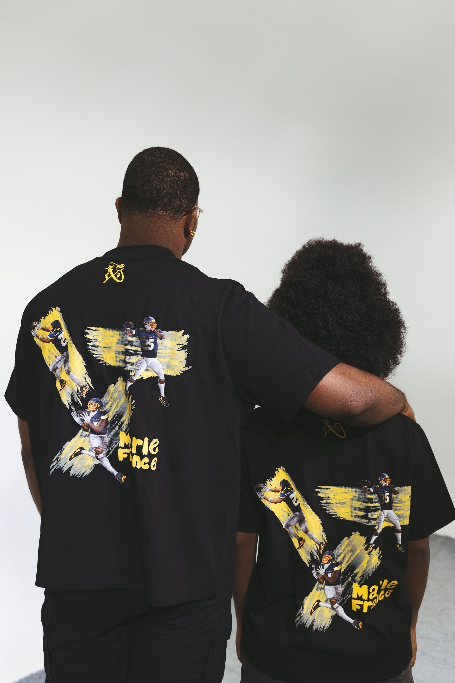 T-shirt icône de sport jaune